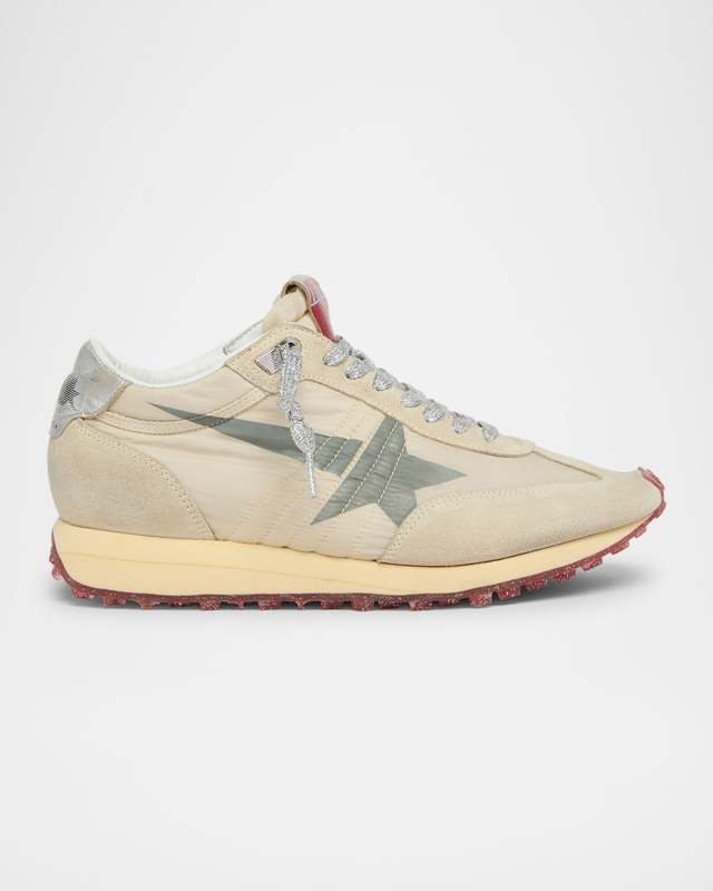 Running Marathon Suede Nylon Sneakers